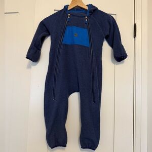 MEC Navy and Blue Fleece Toddler One Piece Bunting Suit - Size 18-24 months